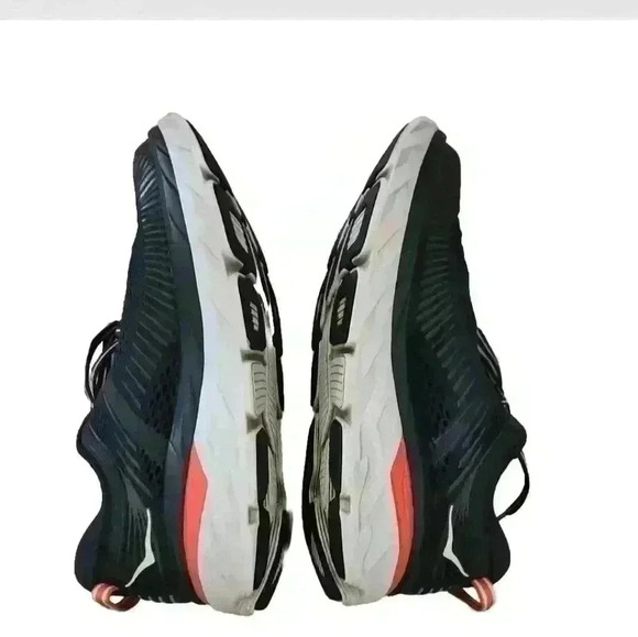 Hoka One One Bondi 7 Womens Running Shoes in Black Iris/Ballad Blue 9 - Picture 5 of 13